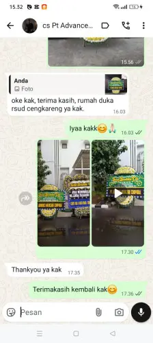 Testimonial Papan Bunga Pernikahan cimenteng jaya