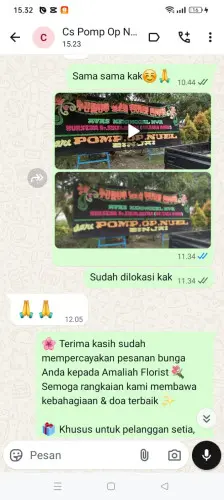 Testimonial Papan Bunga cimenteng jaya