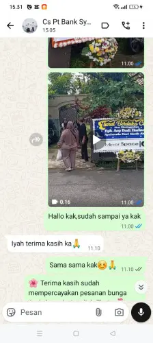 Testimonial Papan Bunga cimenteng jaya